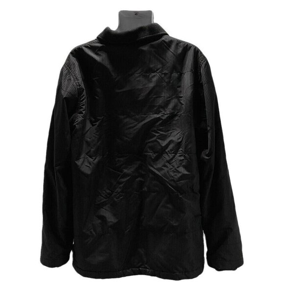 Quiksilver Mens Black Soft Shell Jacket Size Large With Zipper Closure & Soft Fl - Picture 4 of 12